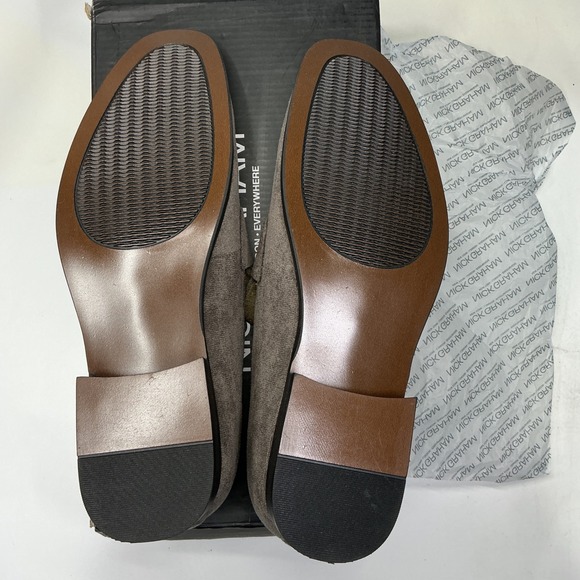 NWT NICK GRAHAM Alred Dress DK GREY Suede Penny Loafer Men Shoes 10 Blokecore - Picture 6 of 8